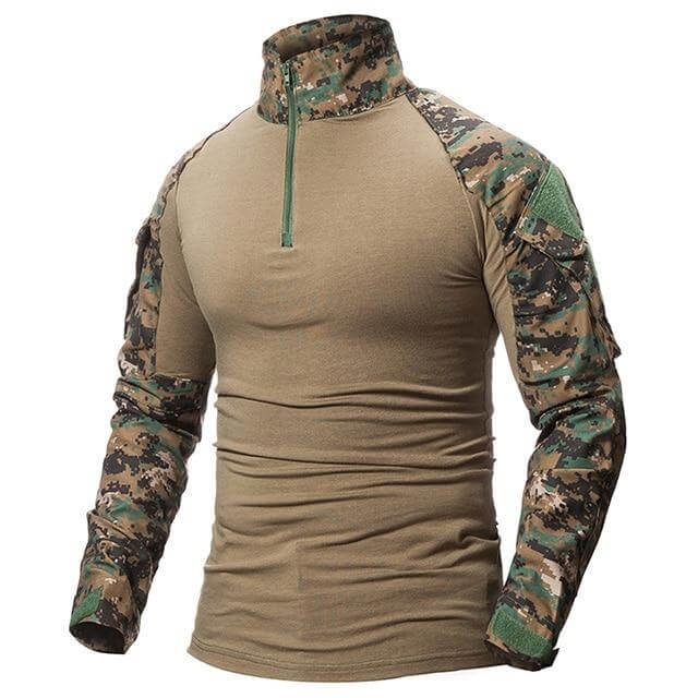 Camisa Tática Militar - Army Camisa Tática Militar - Army Importe Go Verde camuflado S 