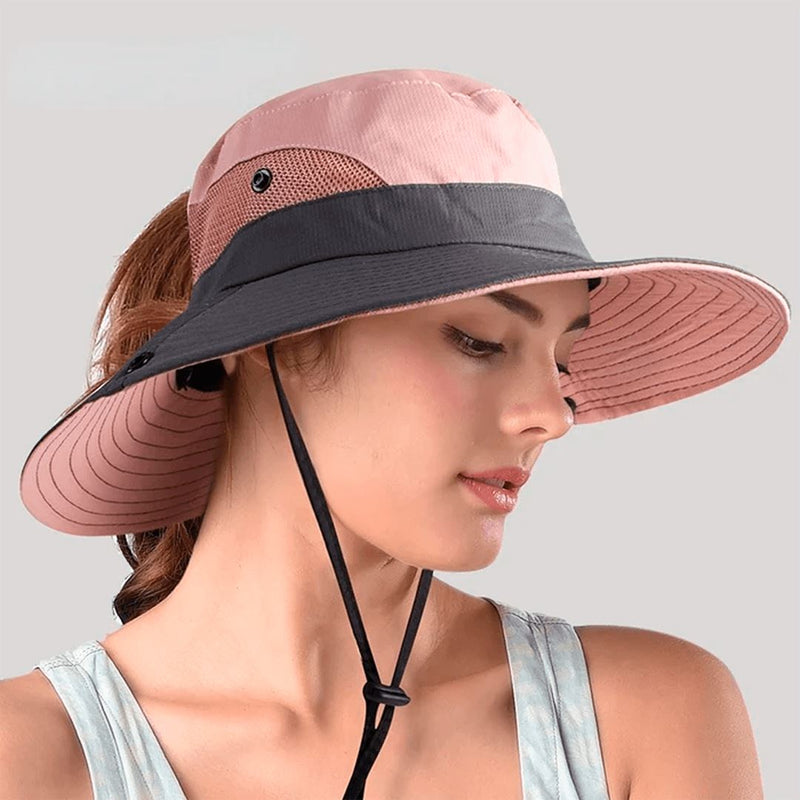 Chapéu de Sol Dobrável com Proteção UV 50+ [ÚLTIMO DIA COM FRETE GRÁTIS] Importe Go 