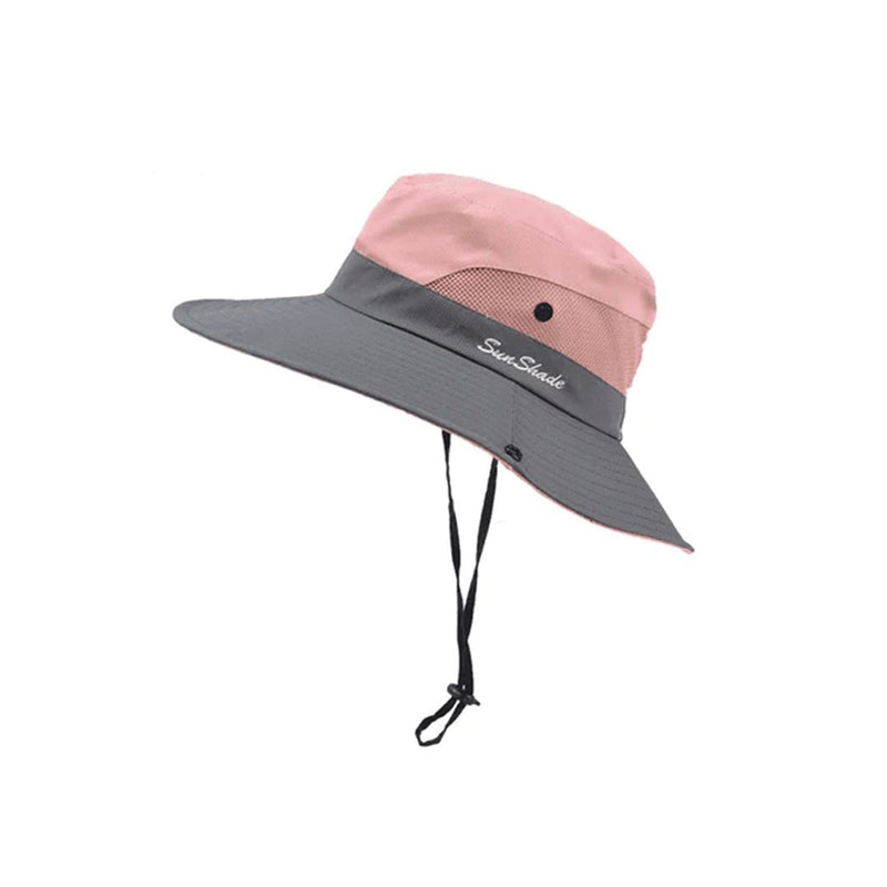 Chapéu de Sol Dobrável com Proteção UV 50+ [ÚLTIMO DIA COM FRETE GRÁTIS] Importe Go Rosa 