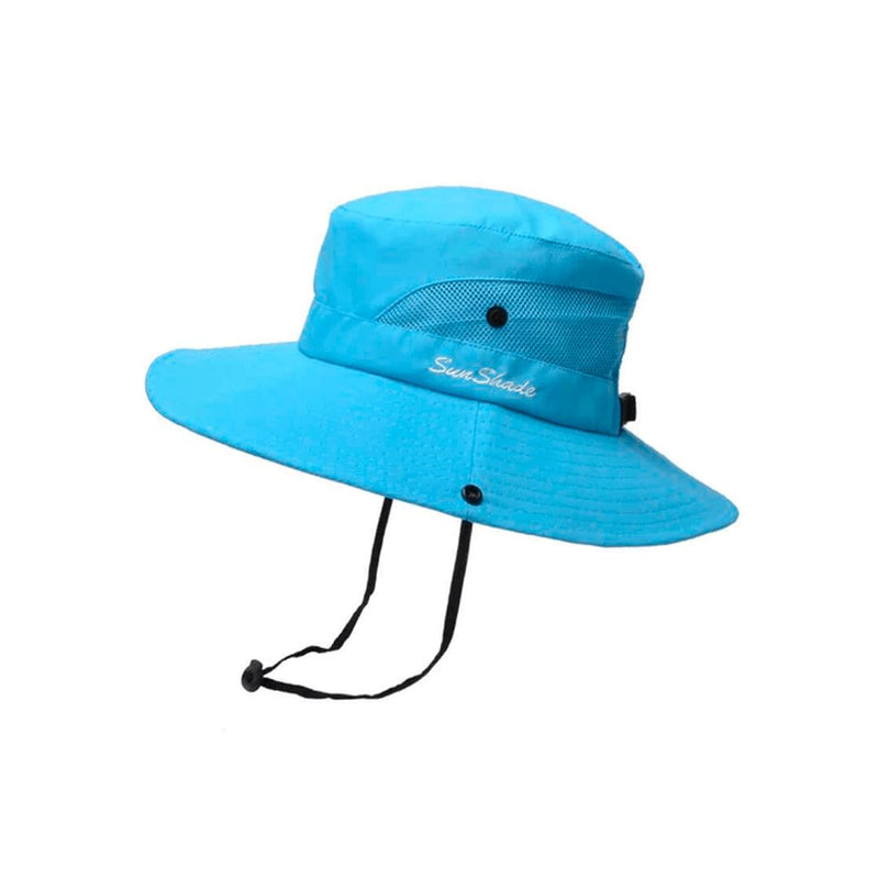 Chapéu de Sol Dobrável com Proteção UV 50+ [ÚLTIMO DIA COM FRETE GRÁTIS] Importe Go Todo Azul 