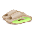 Chinelo Moderno Ultra Macio - Surf Air P17-13 Importe Go Bege e Verde 36/37 