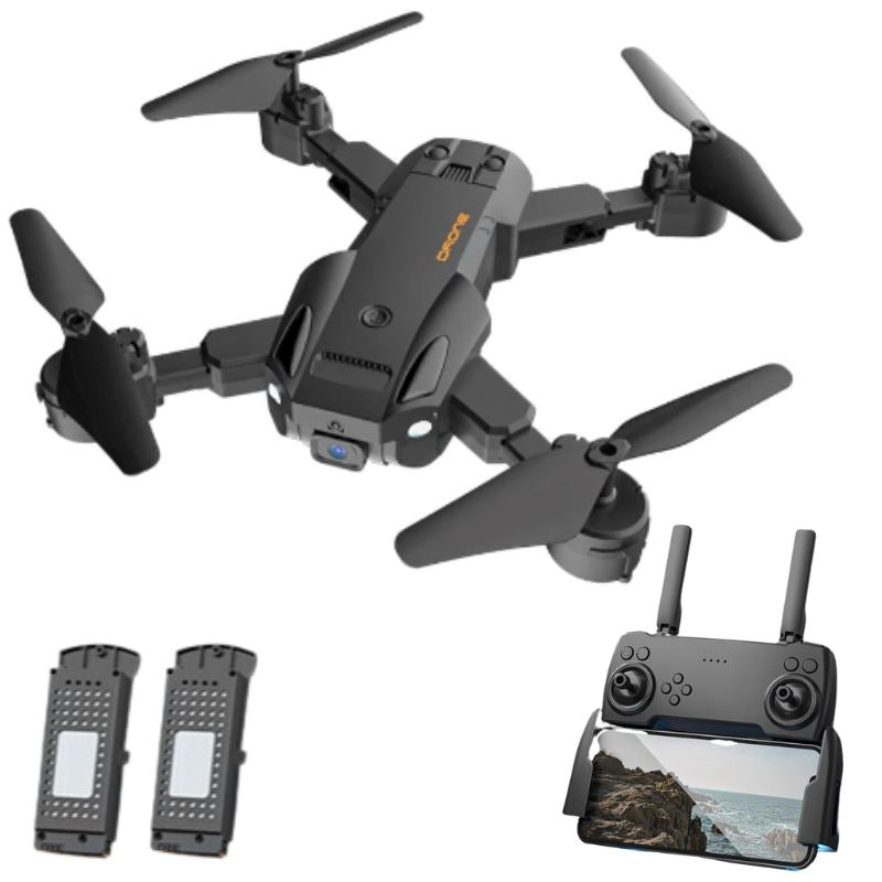 Drone Profissional 5G Wifi com Câmera 4K GPS 3km / ZangãoPro P10-3 Importe Go Preto 2 Baterias de Lítio 