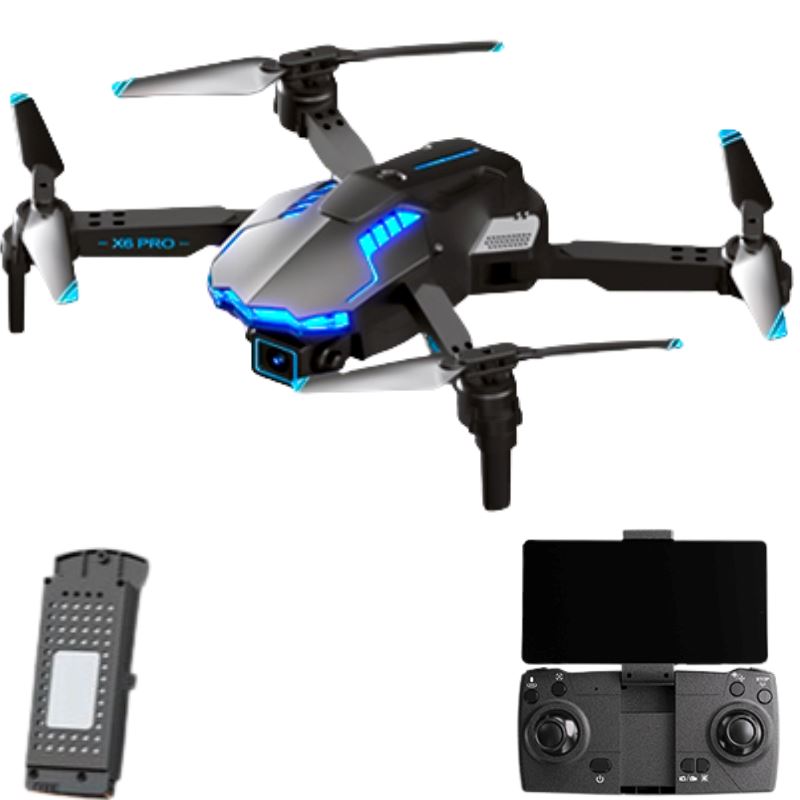 Drone Profissional 5Km com Lente Óptica 4K FullHD Wifi / X6 P10-8 Importe Go 1 Bateria de Lítio 
