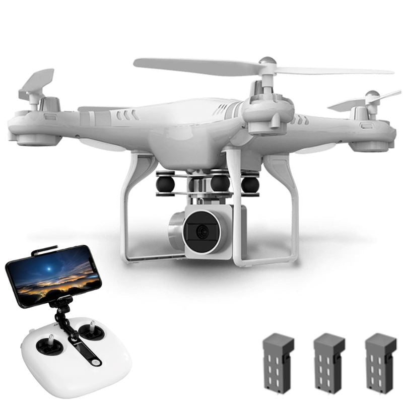 Drone Profissional Oregon com Câmera 4K FullHD GPS Wifi TB-1 Importe Go Branco 3 Baterias 