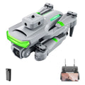 Drone Profissional XT5 Com Câmera Dupla 360 Graus 4K FullHD P7-7 Importe Go Cinza e Verde 1 Bateria 