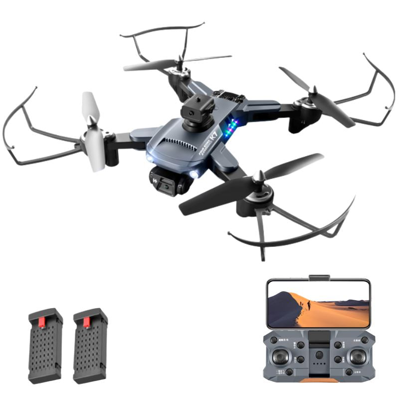 Drone Profissional Zangão Suporte Para Celular Com Câmera 4K FullHD P7-4 Importe Go 2 Baterias 