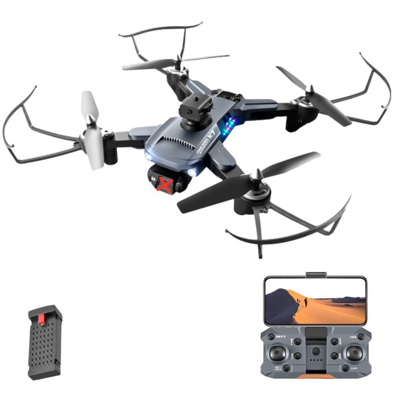 Drone Profissional Zangão Suporte Para Celular Com Câmera 4K FullHD P7-4 Importe Go 