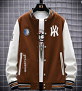 Jaqueta Baseball Colegial Masculina- K2 NY L1P18 Jaqueta K2 NY Importe Go Marrom P 