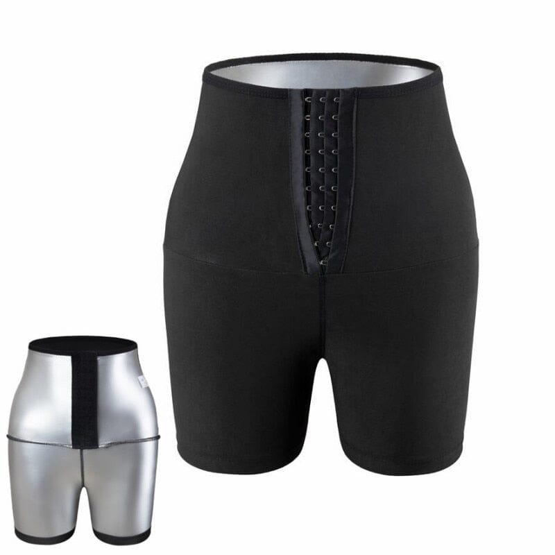 Legging Efeito Sauna - Modela Cintura e Queima Calorias (Queima de Estoque) fitness023 Importe Go Short P - 34 a 38 