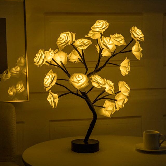 Luminária Árvore de Rosa Eterna - ForeverGlow Luminária Árvore de Rosa Eterna - ForeverGlow Importe Go Amarelo 