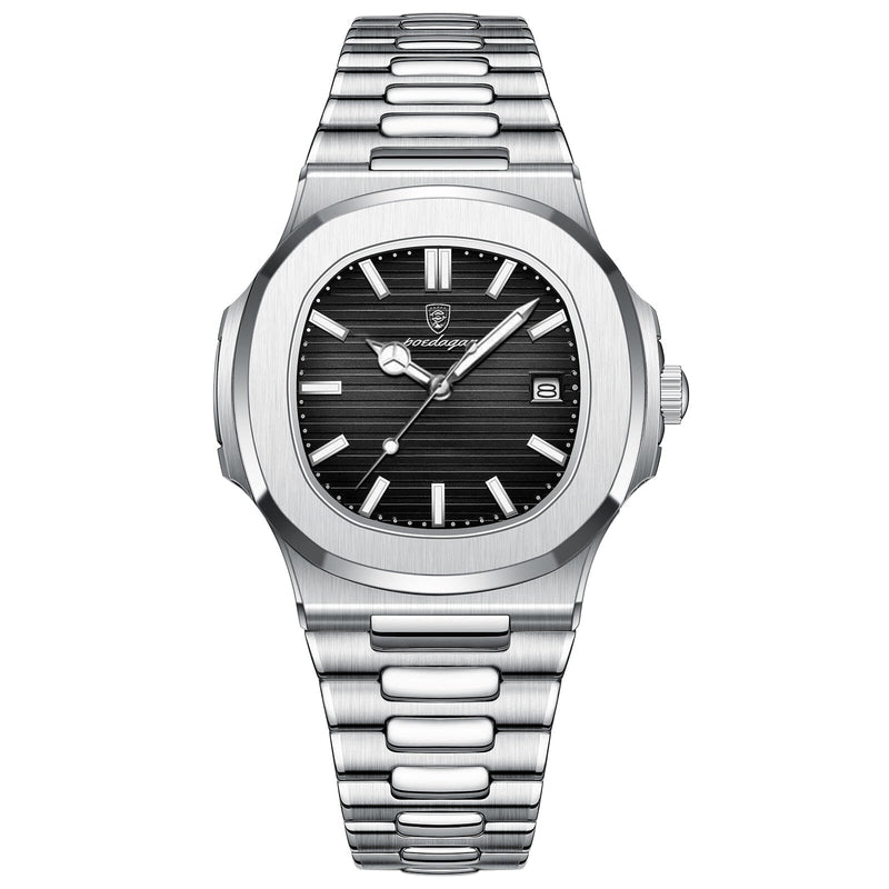 Novo Relógio de Luxo Masculino 2023 0 Importe Go Silver Black 