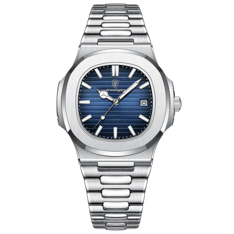 Novo Relógio de Luxo Masculino 2023 0 Importe Go Silver Blue 