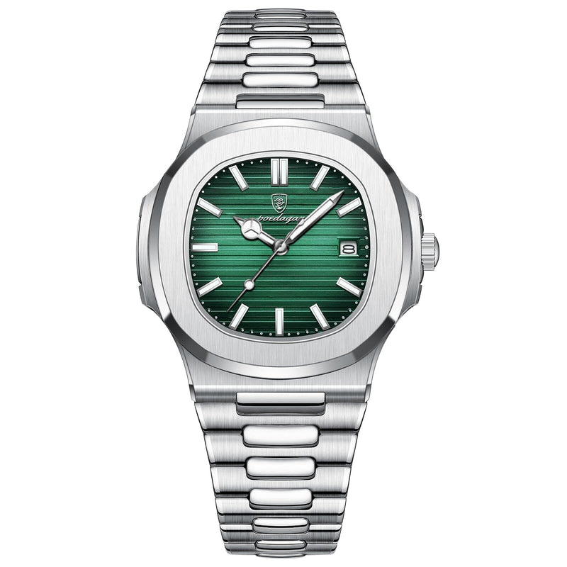 Novo Relógio de Luxo Masculino 2023 0 Importe Go Silver Green 