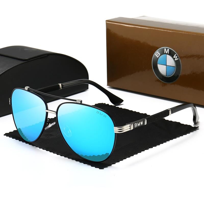 Óculos de Sol BMW X6 oculos sol 009 Importe Go Azul/Preto 