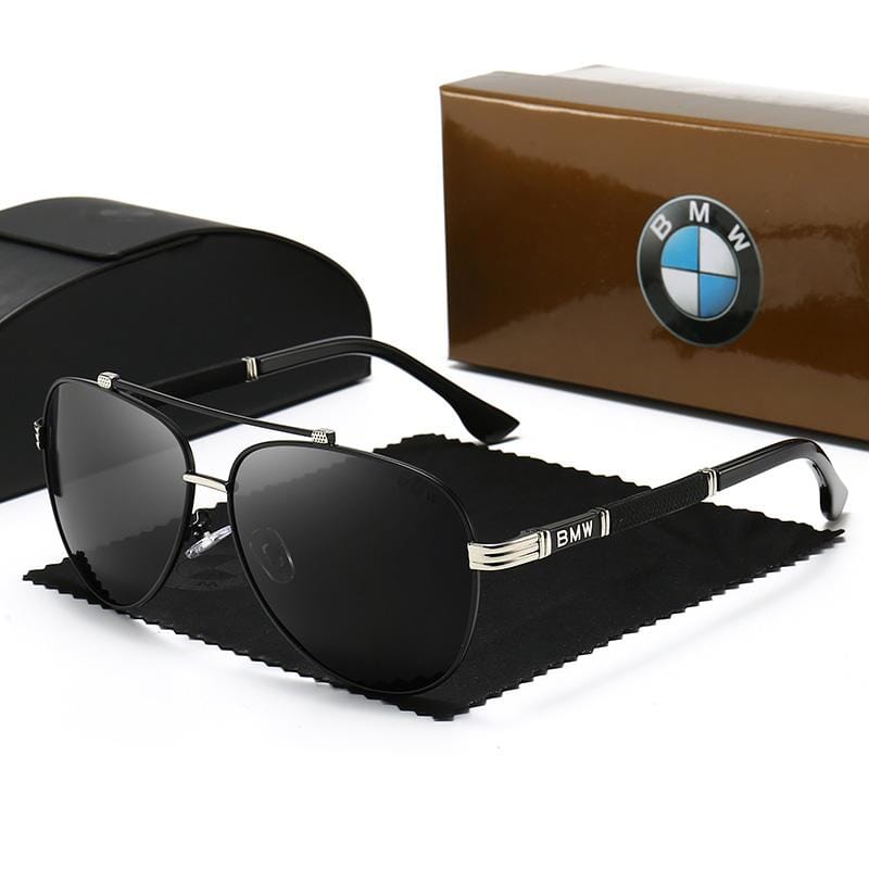 Óculos de Sol BMW X6 oculos sol 009 Importe Go Preto/Prata 