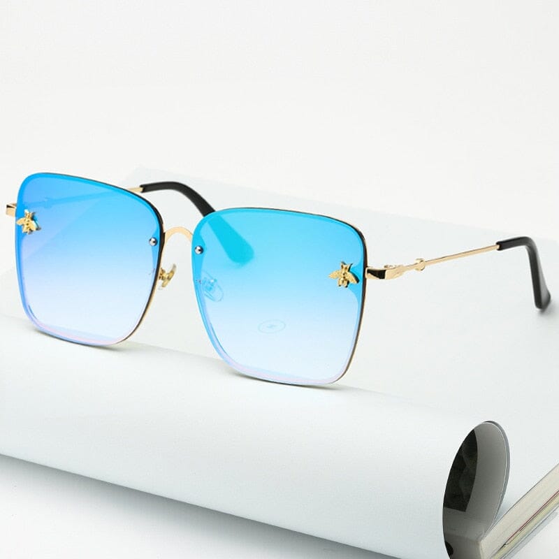 Óculos de Sol Gradiente Arizona ODS013 Importe Go Azul Espelho 