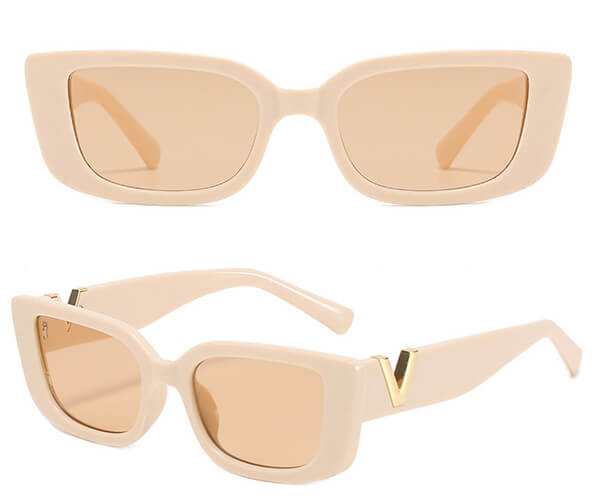 Óculos de Sol Luxury V - Verão 2023 Importe Go Bege UV 400 