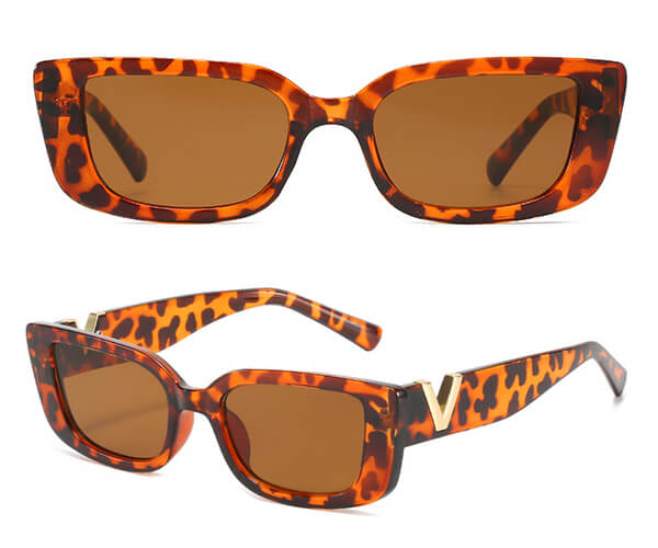 Óculos de Sol Luxury V - Verão 2023 Importe Go Leopardo UV 400 
