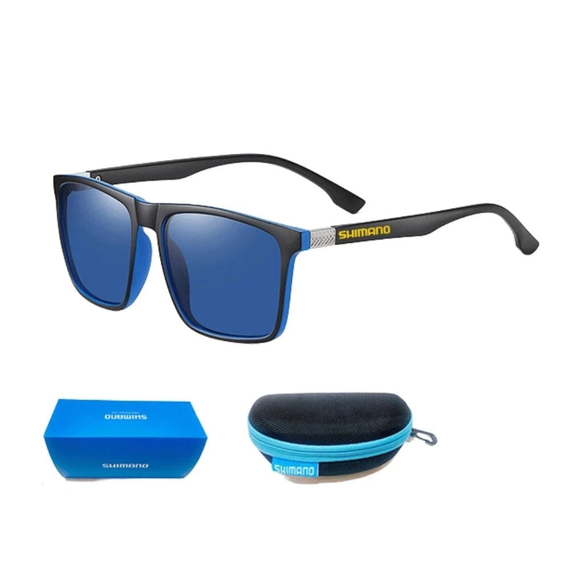 Óculos De Sol Shimano Razor - Polarizado Uv 400 Óculos De Sol Shimano Razor Importe Go Lente Azul 
