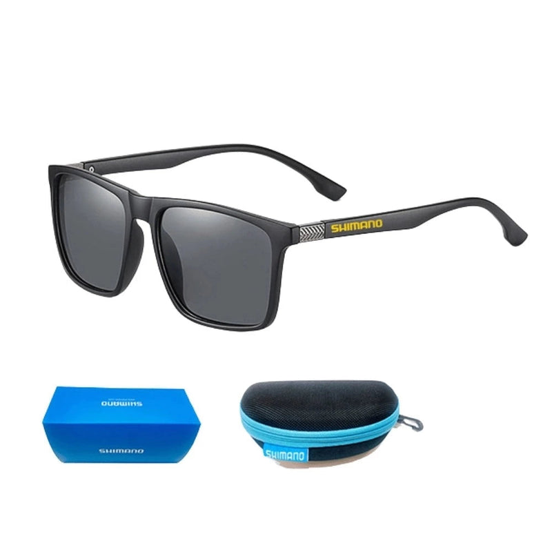 Óculos De Sol Shimano Razor - Polarizado Uv 400 Óculos De Sol Shimano Razor Importe Go Lente Preta 