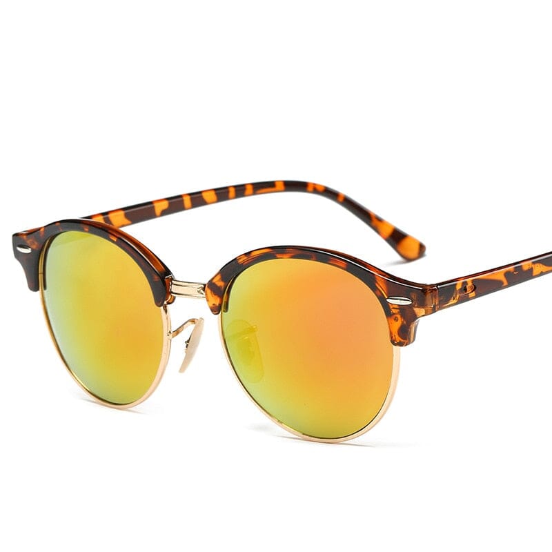 Óculos de Sol Viva La Vida ODS015 Importe Go Leopardo e Amarelo 