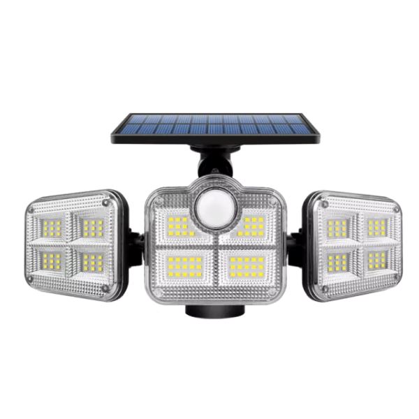 Refletor Externo Solar LED com 3 Cabeças - TripleGlow Refletor Externo Solar LED com 3 Cabeças - TripleGlow Importe Go 1 Unidade 
