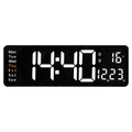 Relógio Digital de Parede com Controle Remoto e Alarme Relógio Digital de Parede com Controle Remoto e Alarme Importe Go 40cm - Branco 