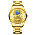 Relógio Masculino de Ouro - Dragon Gold Relógio - Relógio Dragon Gold 004 Importe Go Ouro 