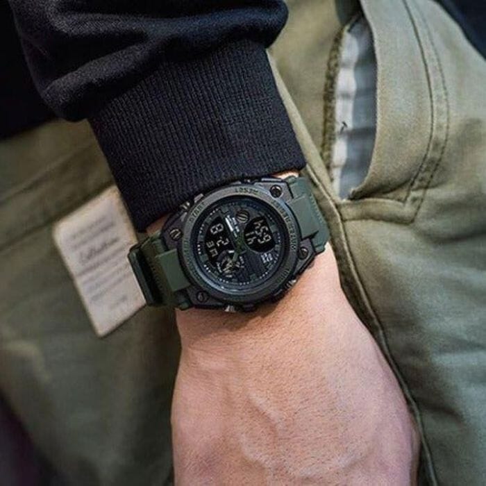 Relógio Militar Masculino SandaWatch™️ - A Prova D'água + Display LED Relógio Militar Importe Go 