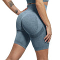 Short feminino cintura alta shortfit061 Importe Go Azul P Short fitness