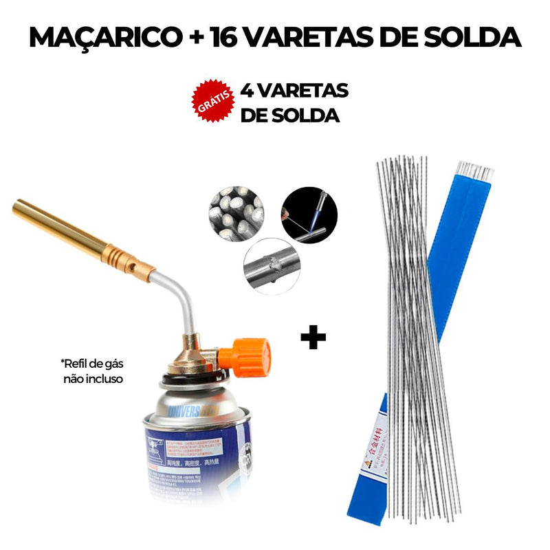 Super Solda 4.0 | Kit Completo + Brindes Exclusivos 🎁 Super Solda 4.0 Importe Go 16 Varetas de Solda + Maçarico + 4 Varetas De Solda De Brinde (60% OFF) 