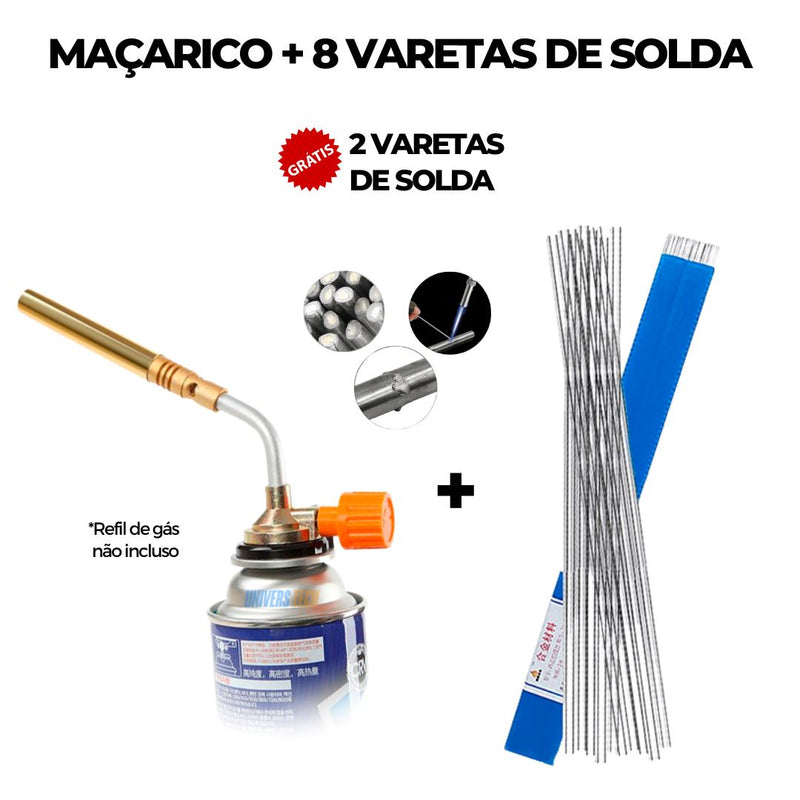 Super Solda 4.0 | Kit Completo + Brindes Exclusivos 🎁 Super Solda 4.0 Importe Go 8 Varetas de Solda + Maçarico + 2 Varetas De Solda De Brinde (40% OFF) 