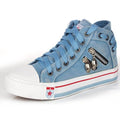 Tênis Ortopédico Feminino All Star Cano Alto Tênis Importe Go Azul Claro 33 